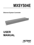 Ultrak JPD-100 User manual