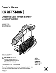 Craftsman 315.116164 Owner`s manual