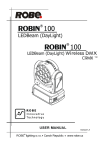 Robe Robin 100 LEDBeam Wireless DMX CRMX Specifications