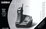 Uniden Cordless Telephon Owner`s manual