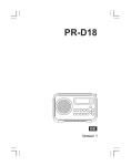 Sangean PR-D18 Specifications