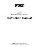 DRAKE MM806 Instruction manual