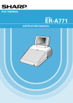 Sharp ER-A771 Instruction manual