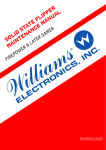 Williams Sound R16 Instruction manual