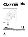 Windsor Saber Cutter SC326 10052220 Operating instructions