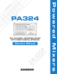Samson PA324 Specifications