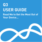 Blueant Q3 User guide