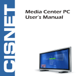 Cisnet Media Center PC User`s manual