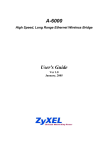 ZyXEL Communications A-6000 User`s guide