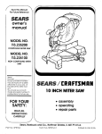 Craftsman 113.235100 Owner`s manual