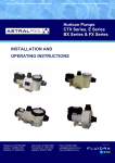 Astralpool E Series Operating instructions