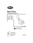 Ariens SNO-THRO 004-SS522E Specifications