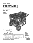 Craftsman 580.325610 Operator`s manual