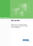 Advantech PPC-4211W User manual