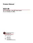Contemporary Research ICC1-IR Product manual