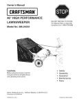 Craftsman 486.24223 Owner`s manual