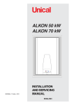 Unical ALKON 70 kW Instruction manual