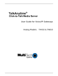 Multitech TA410 User guide