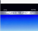 Chevrolet 1999 Astro Specifications