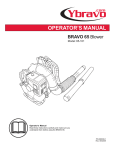 Ybravo BRAVO 65-101 Operator`s manual