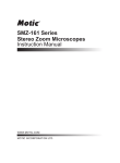 Motic SMZ-161T Instruction manual