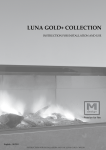 M Design Luna 550 DV Gold Gas Operating instructions