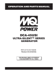 MULTIQUIP DCA-45USI Specifications