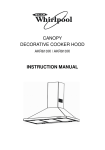 Whirlpool Cooker hoods Instruction manual