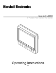 Marshall Amplification V-LCD51 Operating instructions