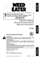 Weed Eater 530163441 Instruction manual