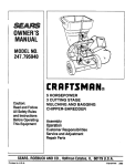 Craftsman 247.795940 Owner`s manual