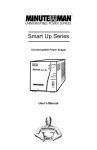 Minuteman Smart Up Series User`s manual