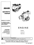Craftsman 143.015001 Operator`s manual