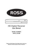 Ross HDR-6110USB User manual