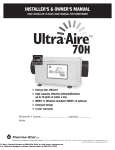 Ultra-air DEH 3000R Owner`s manual