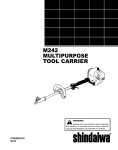 Shindaiwa M242 Operator`s manual