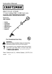 Craftsman 358.745500 Instruction manual