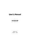 VIA Technologies VT310-DP User`s manual