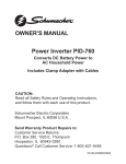 Audiovox POWER760 - 760 Watt Amplifier Owner`s manual