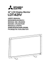 Mitsubishi LDT421V User`s manual