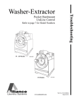 Alliance Laundry Systems 35 Service manual