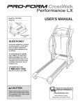 ProForm DTL42941 User`s manual