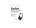 Saitek 5.1 User manual