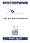 Samlexpower PST-200S-12E Owner`s manual