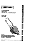 Craftsman 536.773520 Operating instructions