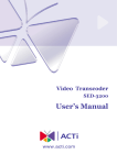 ACTi CAM-5100M User`s manual