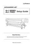 Roland AJ-1000 Setup guide