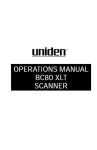 Uniden BC80XLT Specifications