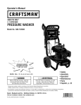 Craftsman 580.752630 Operating instructions