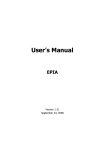 VIA Technologies EPIA-N User`s manual